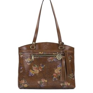 Patricia Nash Poppy English Garden Floral Tote NWT